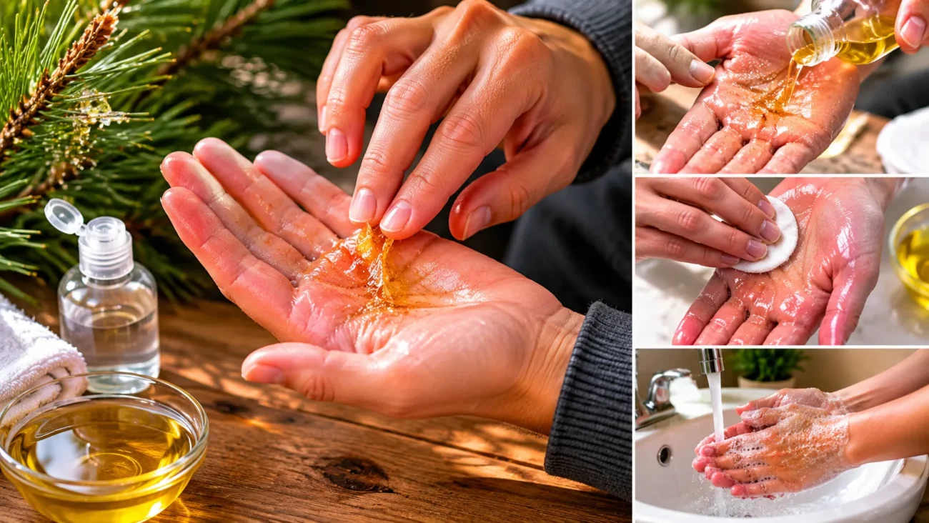 How to Get Pine Tree Sap Off Skin