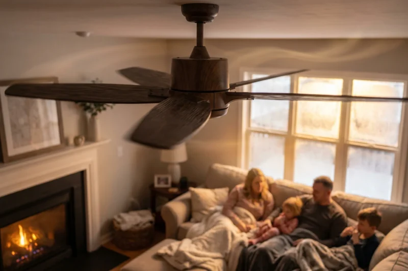 What Way Should the Ceiling Fan Turn in Winter?