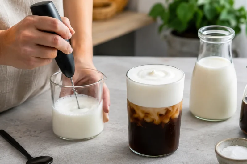 How to Make Cold Foam at Home (Regular & Sweet Cream)