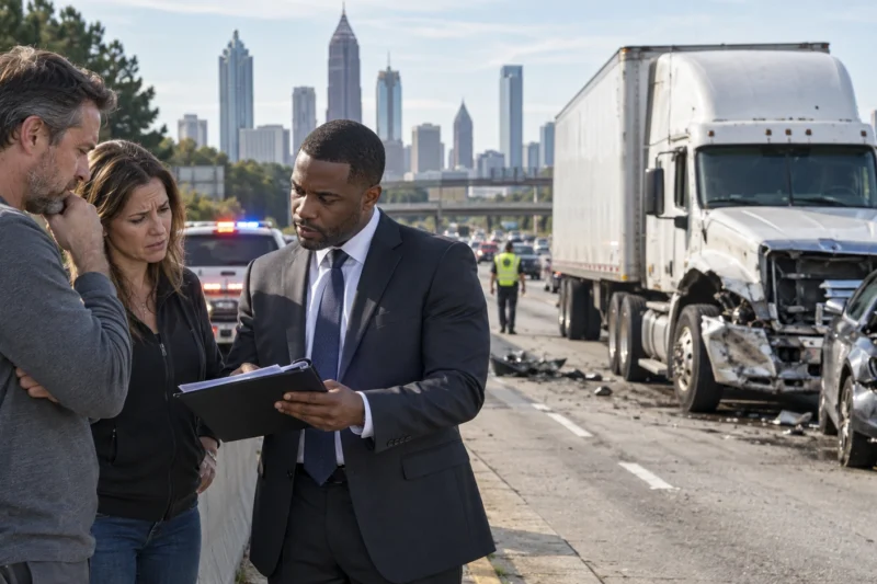 What to Do After an Atlanta 18-Wheeler Crash: How Weatherby Law Firm Can Help