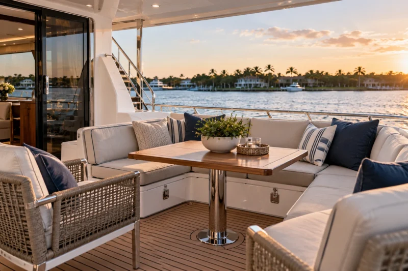 How to Choose Outdoor Boat Furniture in 2026 Without Creating More Maintenance