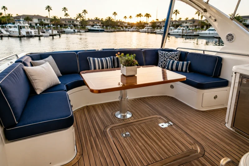 How to Choose Outdoor Boat Furniture in 2026 Without Creating More Maintenance